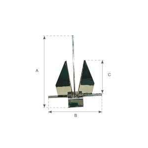 Ancora tipo danforth kg.8 - Ricambi Nautici Boranautica