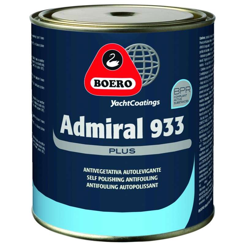 Antiveg. admiral 933 nero 5l - Ricambi Nautici Boranautica