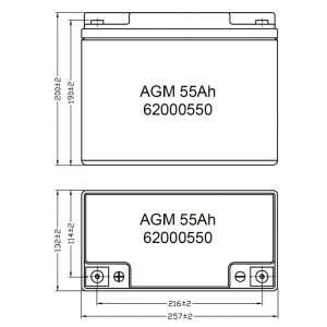 Mastervolt AGM Battery 12/70Ah - Ricambi Nautici Boranautica
