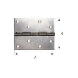 CERNIERA INOX A LIBRETTO mm.100×100 - Ricambi Nautici Boranautica