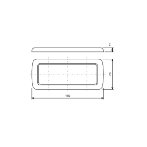 Cornice a tre moduli mm.198x78 - Ricambi Nautici Boranautica