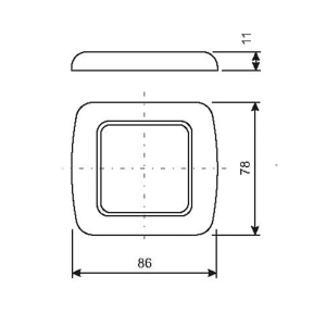 Cornice ad un modulo mm.86x78 - Ricambi Nautici Boranautica
