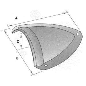 Cuffia inox mm.64x70x29h - Ricambi Nautici Boranautica