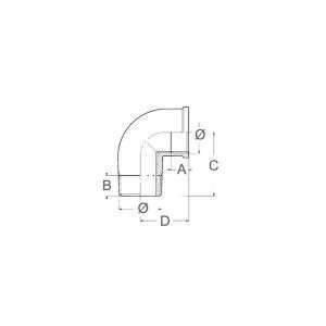 Curva m-f in bronzo da 3′ - Ricambi Nautici Boranautica