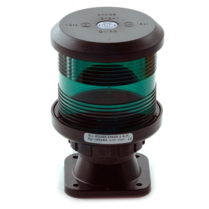 Fanale 360° verde serie 35 - Ricambi Nautici Boranautica