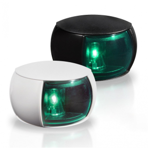 Fanale nero a led dritta/verde - Ricambi Nautici Boranautica