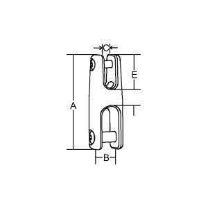 Giunto inox 316 fisso ø mm.10-12 - Ricambi Nautici Boranautica