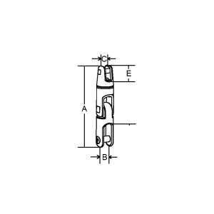 Giunto inox 316 doppio snodo ø10-12 - Ricambi Nautici Boranautica