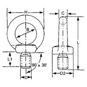 Golfare inox 316 maschio ø mm.6 - Ricambi Nautici Boranautica