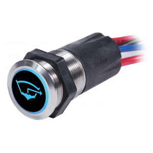 Interrutt. a led blu-rosso off-(on) - Ricambi Nautici Boranautica