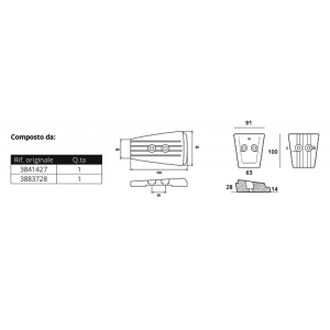 Kit alluminio volvo sx-a/dps - Ricambi Nautici Boranautica