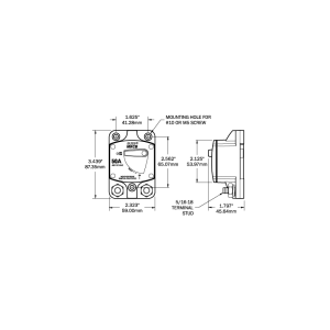 Magnetotermico hd a filo 150a - Ricambi Nautici Boranautica