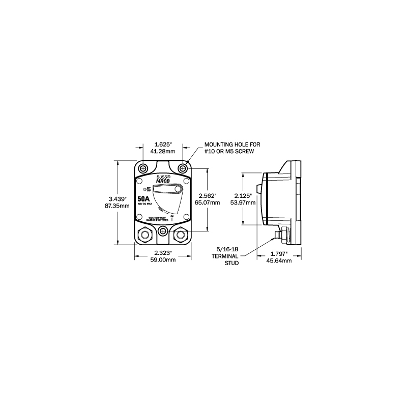 Magnetotermico hd a filo 200a - Ricambi Nautici Boranautica