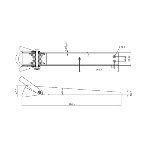 Musone di prua inox mm. 390 - Ricambi Nautici Boranautica