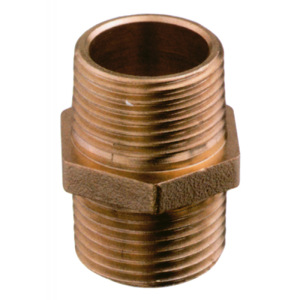 Nipless doppio in bronzo da 3′ Nipless doppio in bronzo da 3′ - Ricambi Nautici Boranautica
