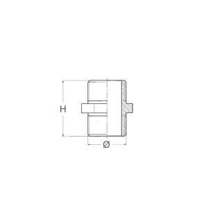 Nipless ridotto m-m da 3/8 a 1/4 - Ricambi Nautici Boranautica