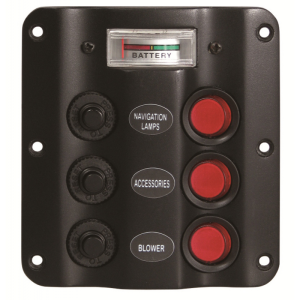 Pannello ele. 3 int+voltmetro - Ricambi Nautici Boranautica