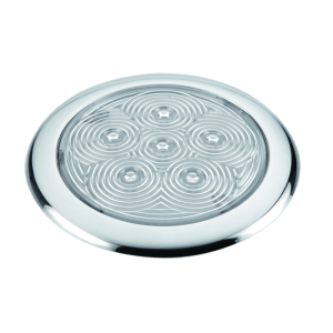 PLAFONIERA INOX A 6 LED ØMM.110x11h - Ricambi Nautici Boranautica
