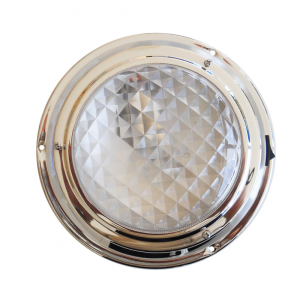 PLAFONIERA INOX Ø MM.168 x 46H 12V - Ricambi Nautici Boranautica