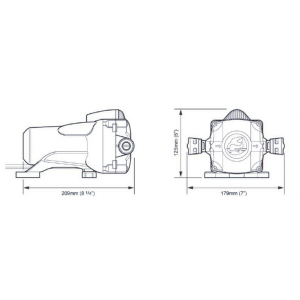 Pompa fw watermaster lt.12 12v 3bar - Ricambi Nautici Boranautica