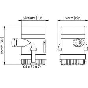 Pompa up 500 24v - Ricambi Nautici Boranautica