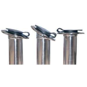 Portacanna inox inclinato 15° - Ricambi Nautici Boranautica