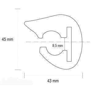 Profilo l45 bianco mt 25 - Ricambi Nautici Boranautica
