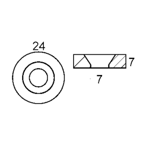 Rondella  zinco 8/20 hp - Ricambi Nautici Boranautica