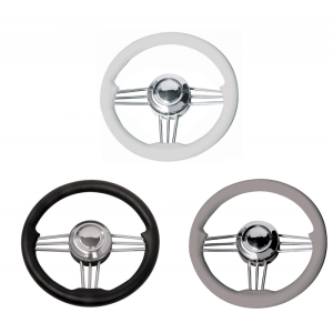 Ruota timone t14 grigia ø mm.350 Ruota timone t14 grigia ø mm.350 - Ricambi Nautici Boranautica