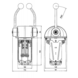 Scatola comando b302 x 2 motori - Ricambi Nautici Boranautica