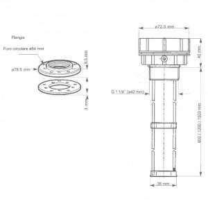 Sensore acque nere mm.80-600 - Ricambi Nautici Boranautica
