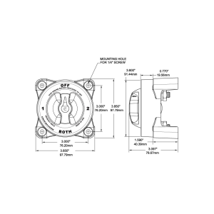 Stacca batteria on-off serie hd - Ricambi Nautici Boranautica