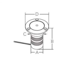 Tappo inox 316 water c/chiave - Ricambi Nautici Boranautica