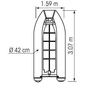 Tender yacht alluminio 3,4 mt - Ricambi Nautici Boranautica