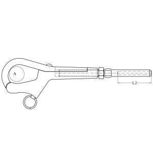 Tenditore a pellicano ø mm. 3 m6 - Ricambi Nautici Boranautica