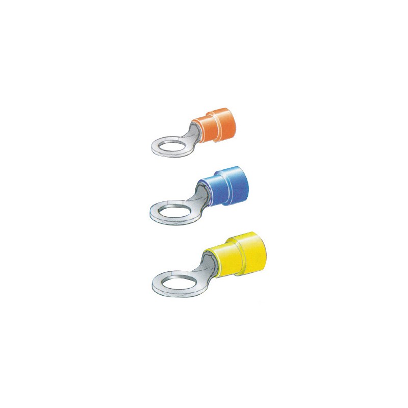 Terminale occhiello mm6 giallo 100p - Ricambi Nautici Boranautica