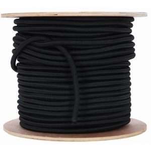 Treccia nera elastica ø mm 4 mt100 - Ricambi Nautici Boranautica