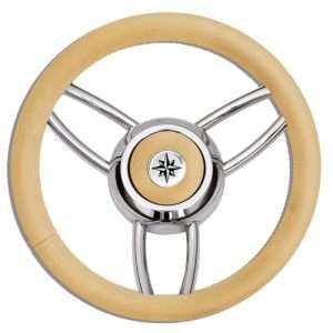Ruota timone t26 beige ø mm.350 - Ricambi Nautici Boranautica