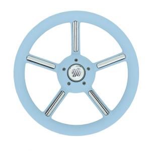 Ruota timone v56 celeste ø mm.350 Ruota timone v56 celeste ø mm.350 - Ricambi Nautici Boranautica