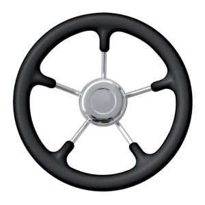 Ruota timone nero ø mm.400 Ruota timone nero ø mm.400 - Ricambi Nautici Boranautica