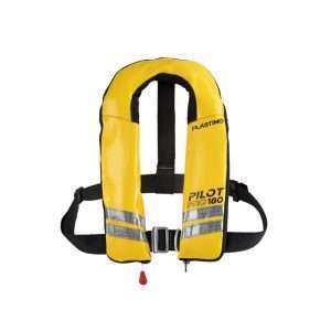 Gilet pilot pro180 giallo automatico con cintura