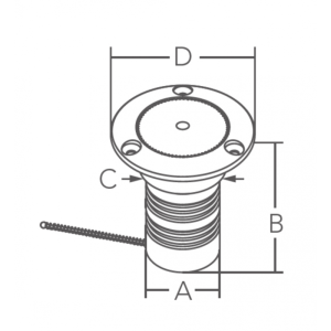Tappo inox 316 water &oslash; mm.38
