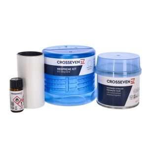 Kit riparazione neoprene 125ml bicomponente nero